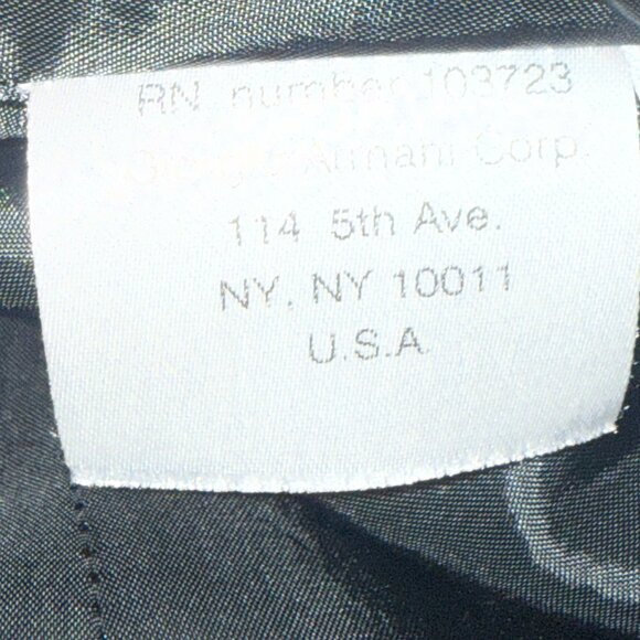 Rare Vintage 90s Giorgio Armani Borgo 21 Black 2 Piece Suit Size 2 EU 38 - Picture 14 of 15